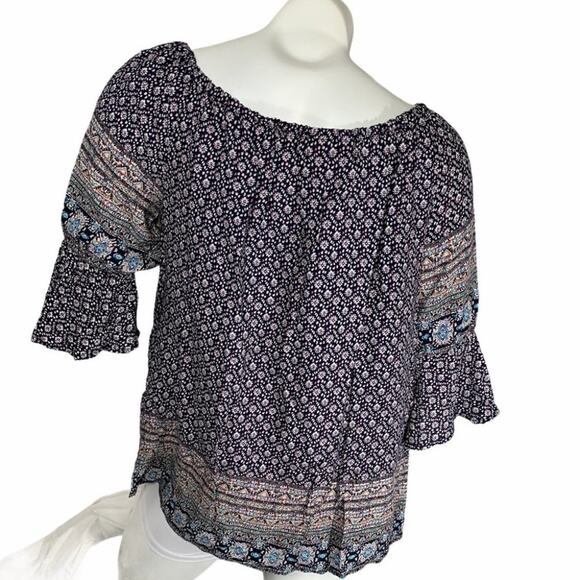 Bailey & Chloe Large BOHO floral drawstring tassel - Picture 4 of 6